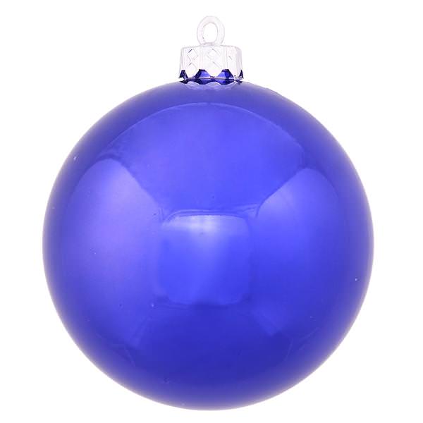10" Cobalt Shiny Ball Ornament