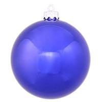 View 10" Cobalt Shiny Ball Ornament