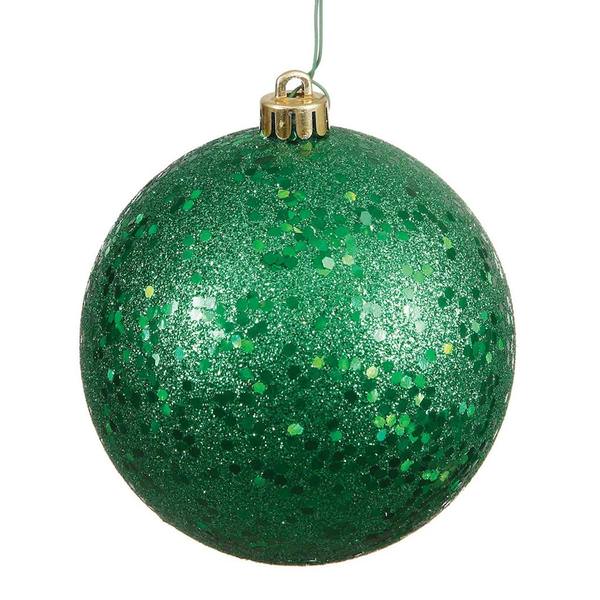 12" Green Sequin Ball Ornament