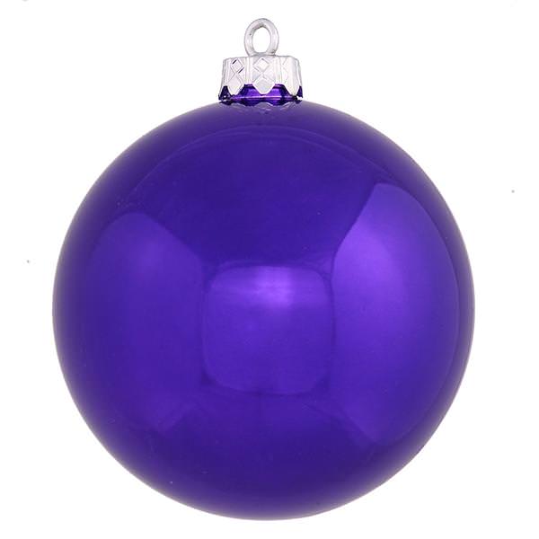 12" Purple Shiny Ball Ornament