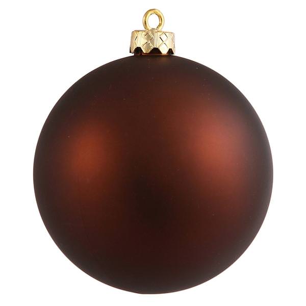 12" Mocha Matte Ball Ornament