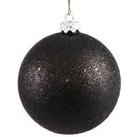View 12" Black Sequin Ball Ornament