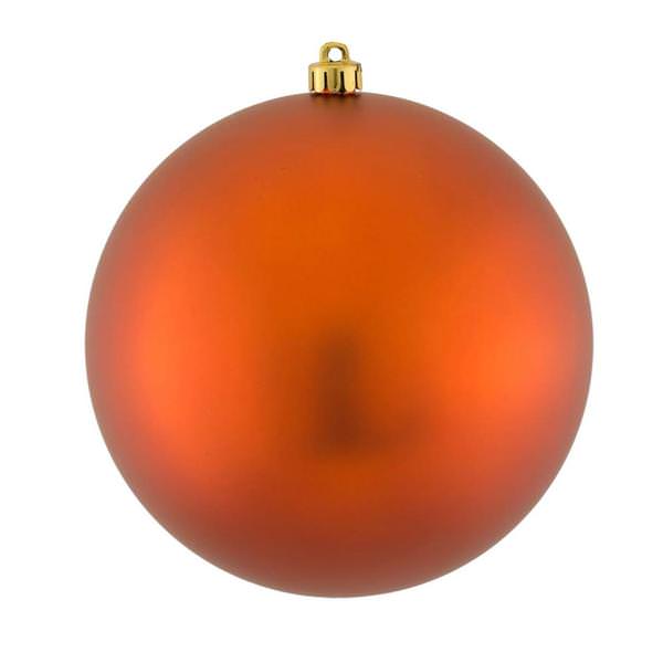 12" Copper Matte Ball Ornaments