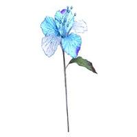 Vickerman 23" Aqua Velvet Magnolia 6" Flower Pick