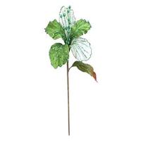 Vickerman 23" Lime Velvet Magnolia 6" Flower Pick