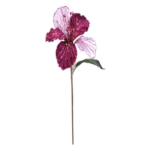 23" Mauve Velvet Magnolia 6" Flower Pick