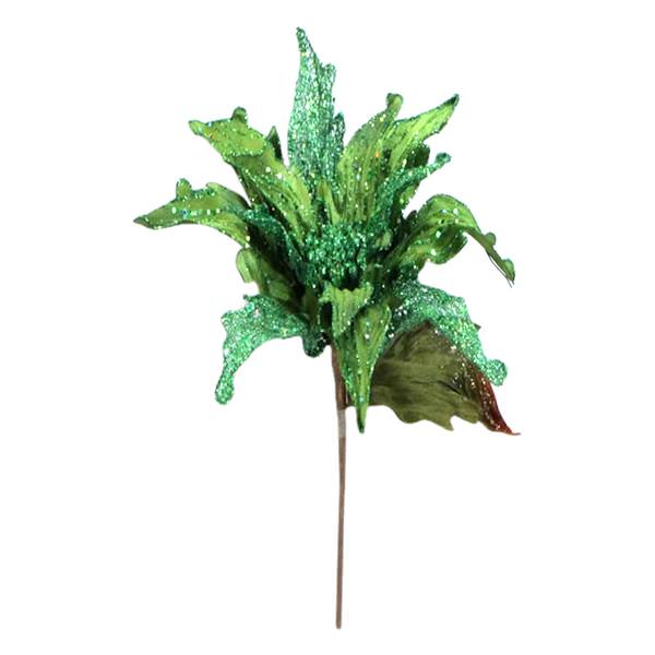 31" Lime Velvet Poinsettia 14" Flower