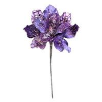 Vickerman 29" Purple Velvet Magnolia 9" Flower Pick