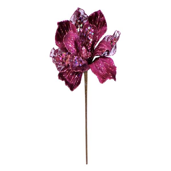29" Mauve Velvet Magnolia 9" Flower Pick