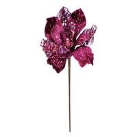 Vickerman 29" Mauve Velvet Magnolia 9" Flower Pick