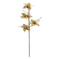 Vickerman 29" Gold Velvet Sheer Holly Spray