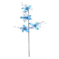 Vickerman 29" Aqua Velvet Sheer Holly Spray