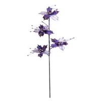 Vickerman 29" Purple Velvet Sheer Holly Spray