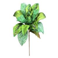 Vickerman 31" Lime Glitter Magnolia 13" Flower