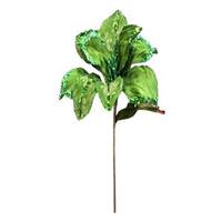 Vickerman 30" Lime Beaded Magnolia 11" Flower Pick