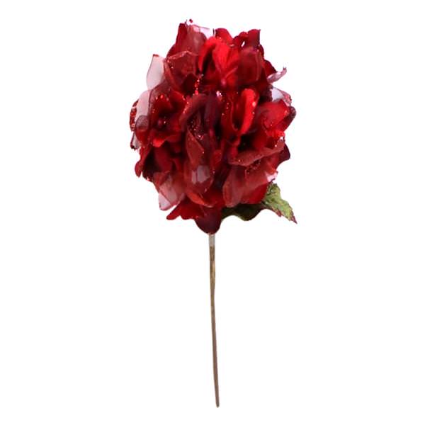 29" Red Velvet Hydrangea 7" Flower