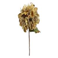 Vickerman 29" Gold Velvet Hydrangea 7" Flower