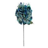 Vickerman 29" Peacock Velvet Hydrangea 7" Flower