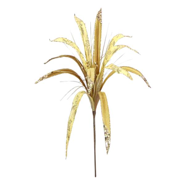 36" Gold Papyrus 17" Flower Pick