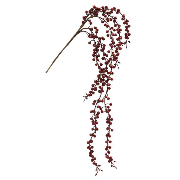 41" Burgundy Hanging Berry Vine Spray