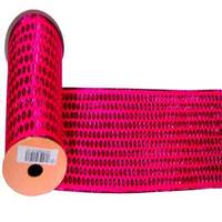 Vickerman 2.5" x 10yd Fuchsia Dot Ribbon