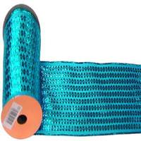 Vickerman 2.5" x 10yd Turquoise Dot Ribbon