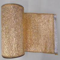 Vickerman 4" x 10yd Gold / Silver Shiny Weave Ribbon
