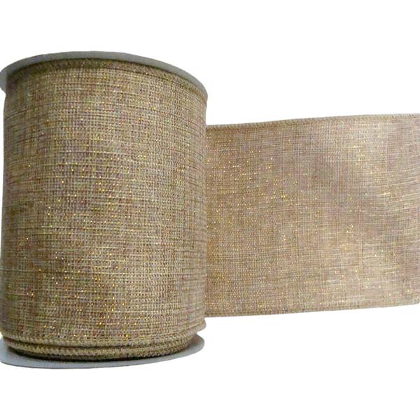 4" x 10yd Natural Mesh Ribbon