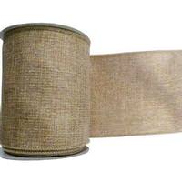 Vickerman 4" x 10yd Natural Mesh Ribbon