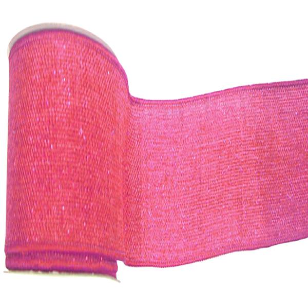 4" x 10yd Mauve Sparkle Burlap Ribbon