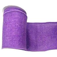 Vickerman 2.5" x 10yd Purple Sparkle Burlap Ribbon
