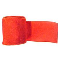Vickerman 2.5" x 10yd Orange Sparkle Burlap Ribbon