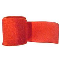 Vickerman 6" x 10yd Orange Sparkle Burlap Ribbon