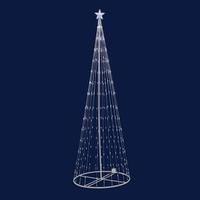 Vickerman 6' x 28" Light Show Tree 200 Warm White Lights