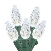Vickerman 100 Light 34' Green Wire Cool White C6 LED String with 4" Spacing