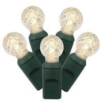 Vickerman 100 Light 34' Green Wire Warm White G12 Berry LED Miniature String with 4" Spacing