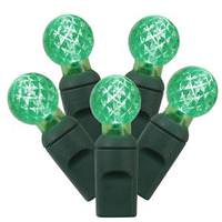 Vickerman 100 Light 34' Green Wire Green G12 Berry LED Miniature String with 4" Spacing