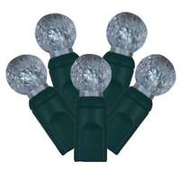 Vickerman 100 Light 33' Green Wire Cool White LED G12 String with 4" Spacing