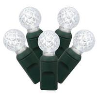 Vickerman 100 Light 34' Green Wire Pure White G12 Berry LED Miniature String with 4" Spacing