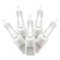 View 100 Light 34' White Wire Pure White Italian LED Miniature String with 4" Spacing