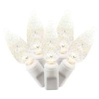 Vickerman 100 Light 34' White Wire Warm White C6 LED String with 4" Spacing