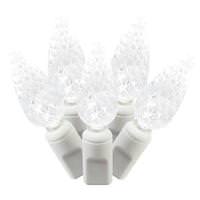 Vickerman 100 Light 34' White Wire Pure White C6 LED String with 4" Spacing