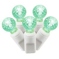 Vickerman 100 Light 34' White Wire Green G12 Berry LED Miniature String with 4" Spacing