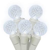 Vickerman 100 Light 34' White Wire Cool White G12 Berry LED Miniature String with 4" Spacing