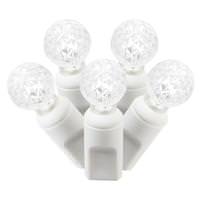 View 100 Light 34' White Wire Pure White G12 Berry LED Miniature String with 4" Spacing