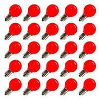 Vickerman .96 watt G30 Red Ceramic LED Candelabra Screw (E12) Base (25 pack)