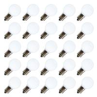 View 0.96 watt 120 volt G30 Candelabra Screw Base Cool White  LED (25 pack)