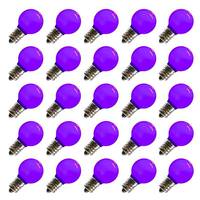 Vickerman .96 watt G30 Purple Ceramic LED Candelabra Screw Base (25 pack)