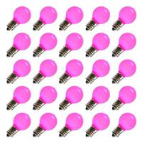 Vickerman .96 watt G30 Pink Ceramic Candelabra Screw Base LED (25 pack)