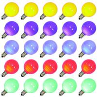 View 0.96 watt 120 volt G40 Candelabra Screw Base Multi-Color Ceramic LED (25 pack)